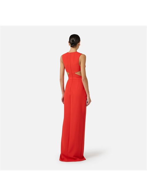 Abito Red Carpet in crêpe leggero con cut-out ELISABETTA FRANCHI | ABR0261E1/H85